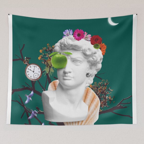 Item preview, Artistic collage with surreal classical bust designed and sold by danielrospad.