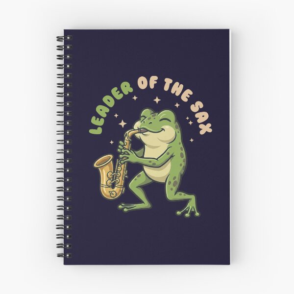 Item preview, Leader Of The Sax Cute Frog Playing Saxophone designed and sold by LinaValearte.