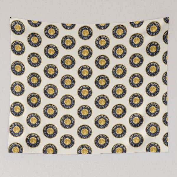 Item preview, Copy Moon Joy Retro Vintage Yellow Full Moon Lunar Space 1 designed and sold by ChinkyCat Official.