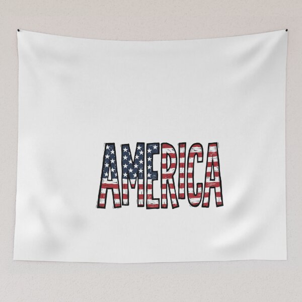 Item preview, Distressed America Patriotic USA Flag Typography designed and sold by Paper Drip.
