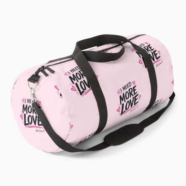 Item preview, I NEED MORE LOVE | Pink Typography Art | Soft Romantic Quote Design designed and sold by BlueberrySwan.
