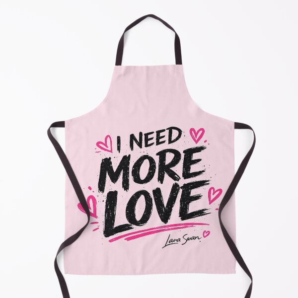 Item preview, I NEED MORE LOVE | Pink Typography Art | Soft Romantic Quote Design designed and sold by BlueberrySwan.