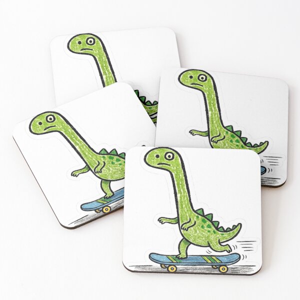 Item preview, Rex the dinosaur on a skateboard designed and sold by Emma0015.