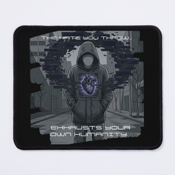 Item preview, Hate Exhausts Humanity Cyberpunk Glitch Heart designed and sold by AbuCAni Studio .