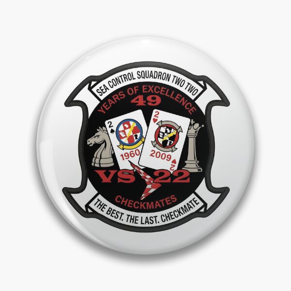 Item preview, US Navy VS-22 Checkmates Deactivation Commemorative Patch designed and sold by CharlieDesings.