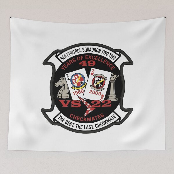 Item preview, US Navy VS-22 Checkmates Deactivation Commemorative Patch designed and sold by CharlieDesings.