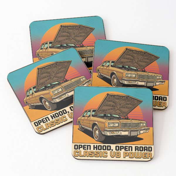 Item preview, Classic V8 Power - Retro 80s American Car Aesthetic designed and sold by Zenvaro.