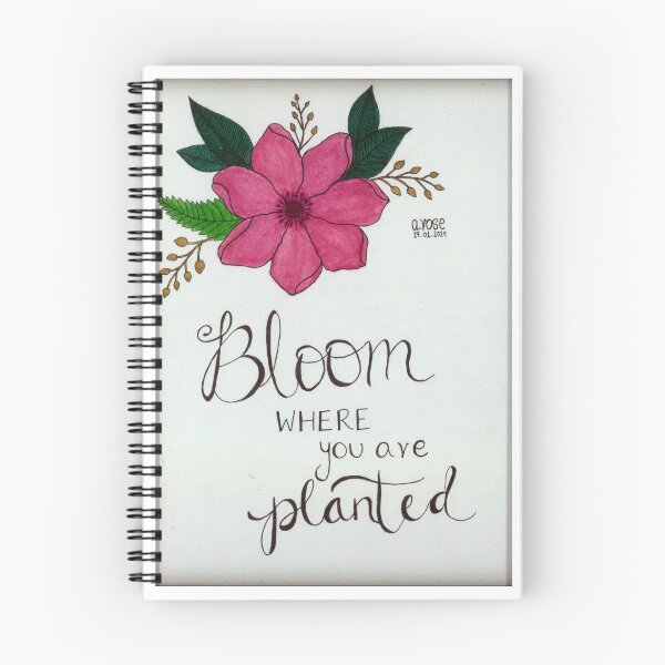 Item preview, Bloom Where You Are Planted Floral Illustration designed and sold by aleenaroseart.