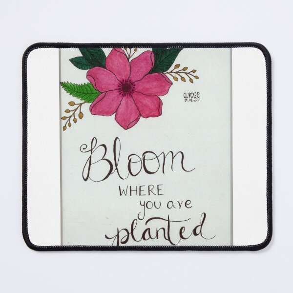Item preview, Bloom Where You Are Planted Floral Illustration designed and sold by aleenaroseart.