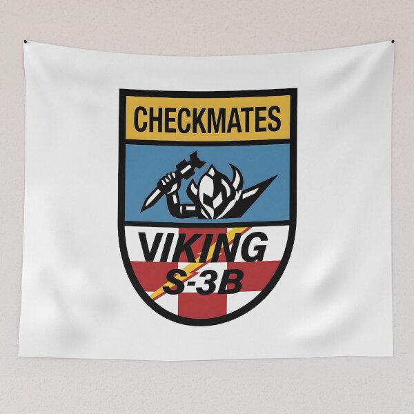 Item preview, US Navy VS-22 Checkmates S-3B Viking Squadron Patch designed and sold by CharlieDesings.