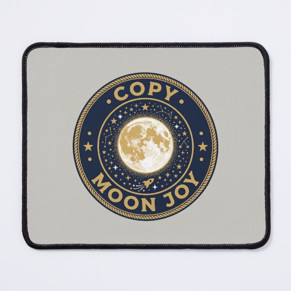 Item preview, Copy Moon Joy Retro Vintage Yellow Full Moon Lunar Space 2 designed and sold by ChinkyCat Official.