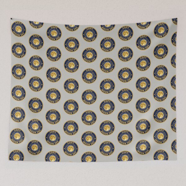 Item preview, Copy Moon Joy Retro Vintage Yellow Full Moon Lunar Space 3 designed and sold by ChinkyCat Official.
