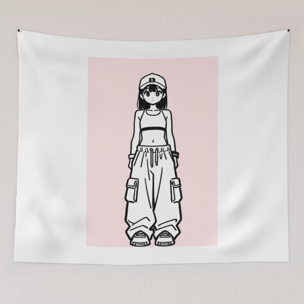 Item preview, Fashion - front woman crop cargo designed and sold by AnimeShin.