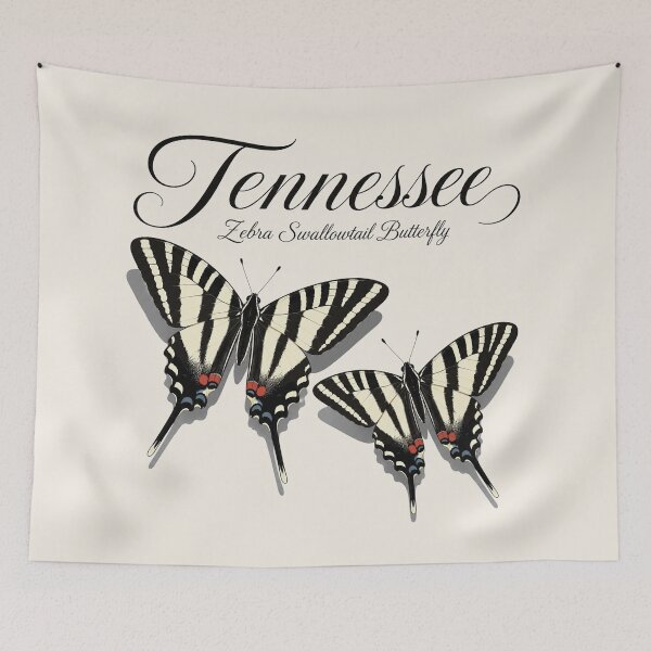 Item preview, Tennessee Zebra Swallowtail Butterfly Poster designed and sold by The-Drip-Studio.