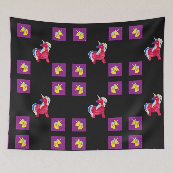 Item preview, Whimsical Unicorn Pop Art Pattern | Cute Fantasy Magic Creature Design designed and sold by Yasmine Mohammed.
