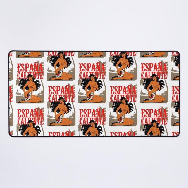 Item preview, Retro Pinup España Caliente Beach Poster designed and sold by HappyOops.