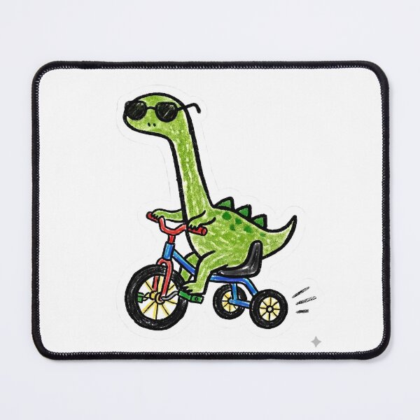 Item preview, Rex dinosaur with sunglasses on a tricycle designed and sold by Emma0015.