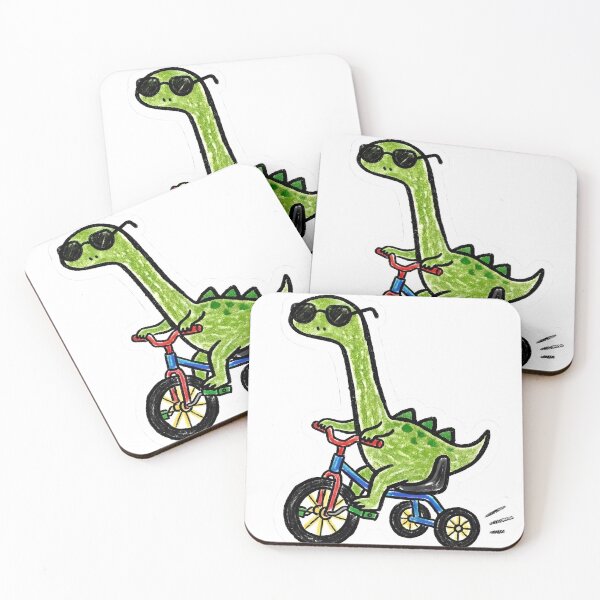Item preview, Rex dinosaur with sunglasses on a tricycle designed and sold by Emma0015.