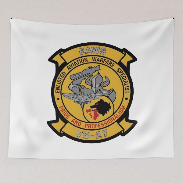 Item preview, US Navy VS-27 Seawolves Enlisted Aviation Warfare Specialist EAWS Patch designed and sold by CharlieDesings.