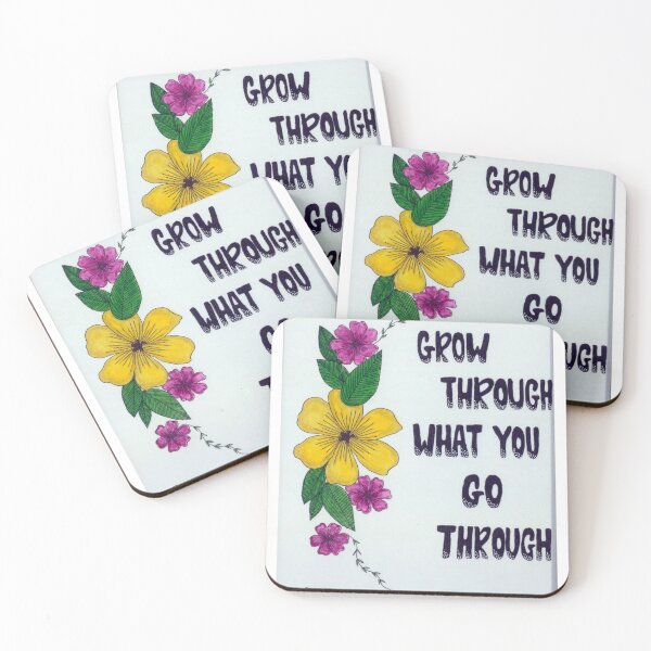 Item preview, Grow Through What You Go Through Flower Art designed and sold by aleenaroseart.