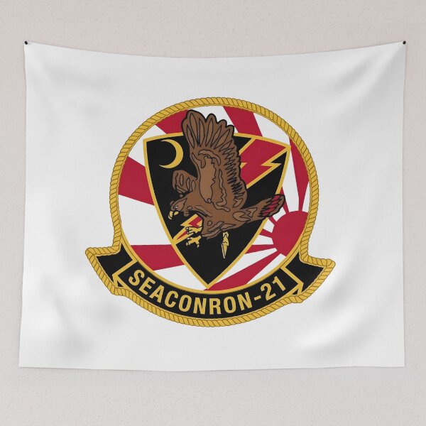 Item preview, US Navy SEACONRON-21 Fighting Redtails Squadron Patch designed and sold by CharlieDesings.