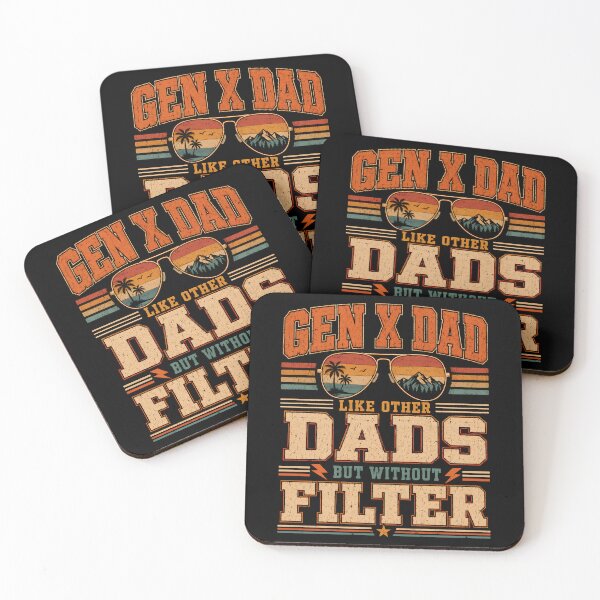Item preview, Gen X Dad Like Other Dads But Without A Filter Shirt, Funny Sarcastic Father Humor designed and sold by THREE LITTLE BEANS.