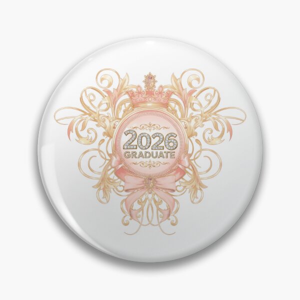 Item preview, 2026 Graduate with Royal Crown Motif, Pink Bow & Diamonds designed and sold by jeweleddesigns.