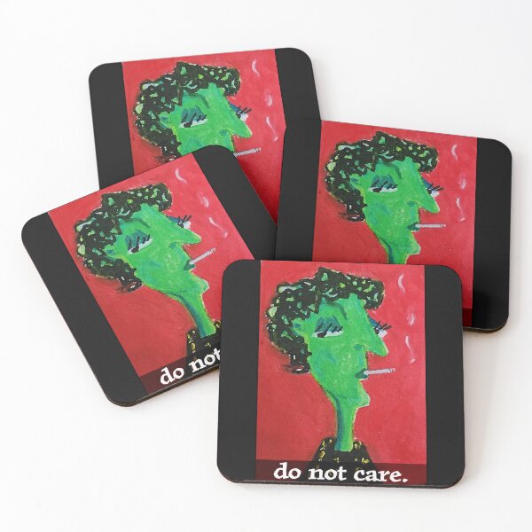 Item preview, Do Not Care Sassy Beatnik Lady designed and sold by True Poison.