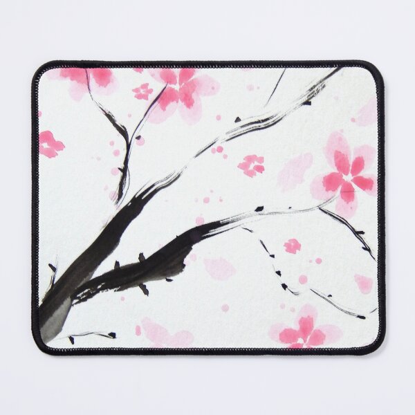Item preview, Sumi-e Inspired Cherry Blossoms | Zen Watercolor Sakura Painting designed and sold by AngelaMarieArt.