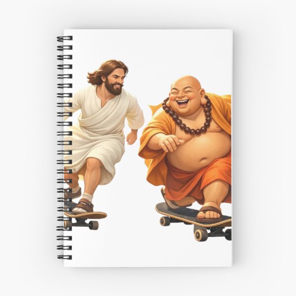 Item preview, Skateboarding Jesus and Buddha Buddies designed and sold by dragonmotor7.