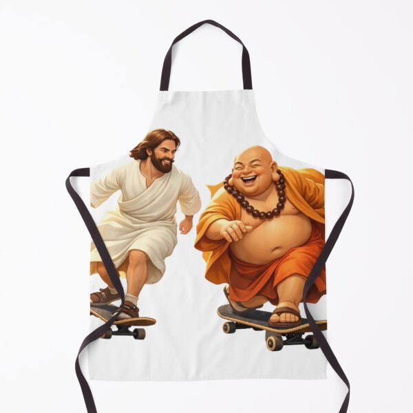 Item preview, Skateboarding Jesus and Buddha Buddies designed and sold by dragonmotor7.