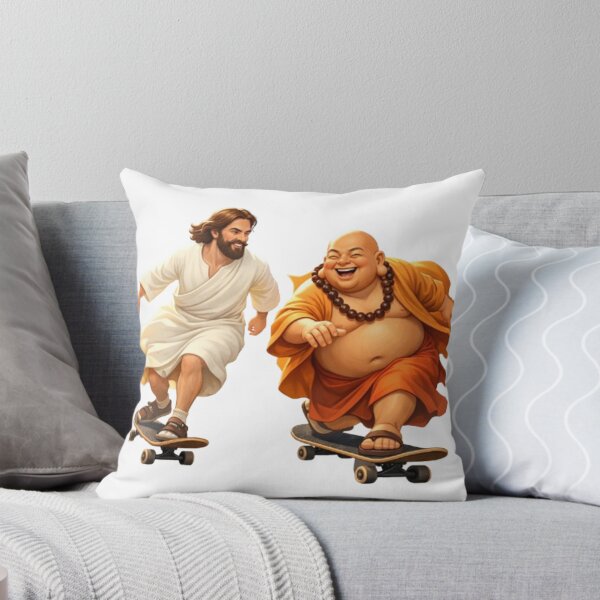 Item preview, Skateboarding Jesus and Buddha Buddies designed and sold by dragonmotor7.