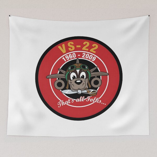 Item preview, US Navy VS-22 Checkmates Deactivation Looney Tunes Commemorative Patch designed and sold by CharlieDesings.