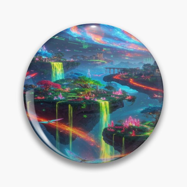 Item preview, “Neon Eternal Realms” designed and sold by RavenCrow444.