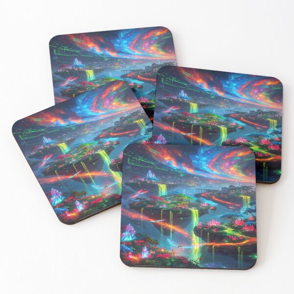 Item preview, “Neon Eternal Realms” designed and sold by RavenCrow444.