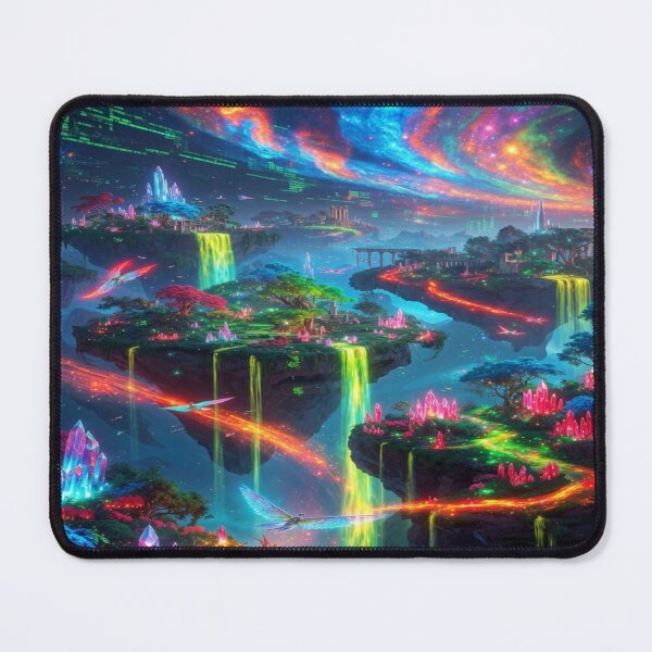 Item preview, “Neon Eternal Realms” designed and sold by RavenCrow444.