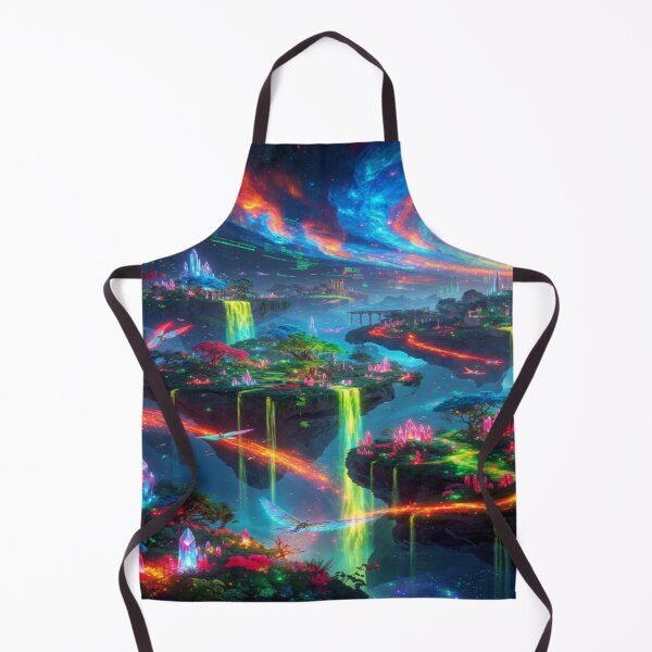 Item preview, “Neon Eternal Realms” designed and sold by RavenCrow444.