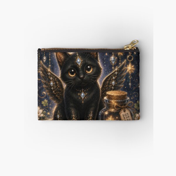 Item preview, Starlight Good Fortune Guardian Black Cat Dreamscape designed and sold by Mindworx21.