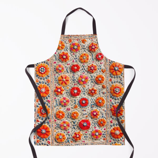 Item preview, Kermina Suzani Uzbekistan Embroidery designed and sold by Vicky Brago-Mitchell®.