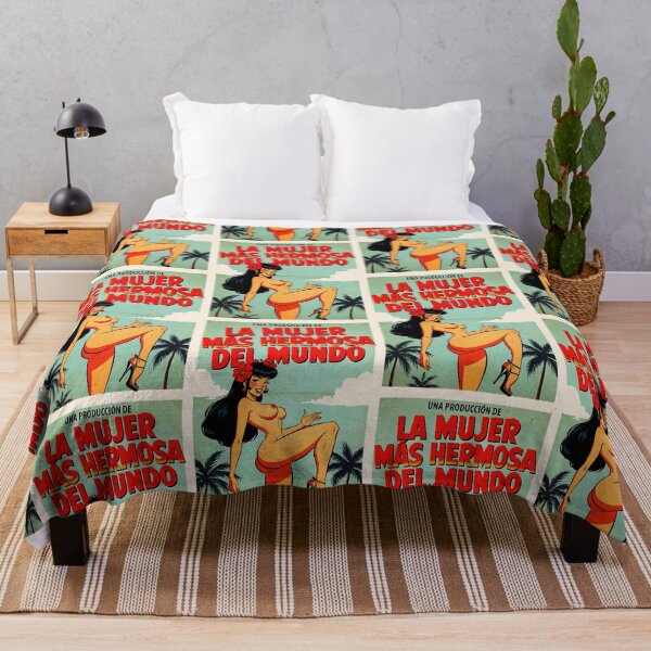 Item preview, Retro Pinup La Mujer Más Hermosa Póster designed and sold by HappyOops.