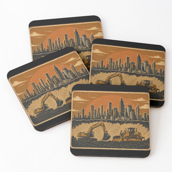 Item preview, City Builders Heavy Equipment Operator Vintage Construction Design designed and sold by kakmi-art.