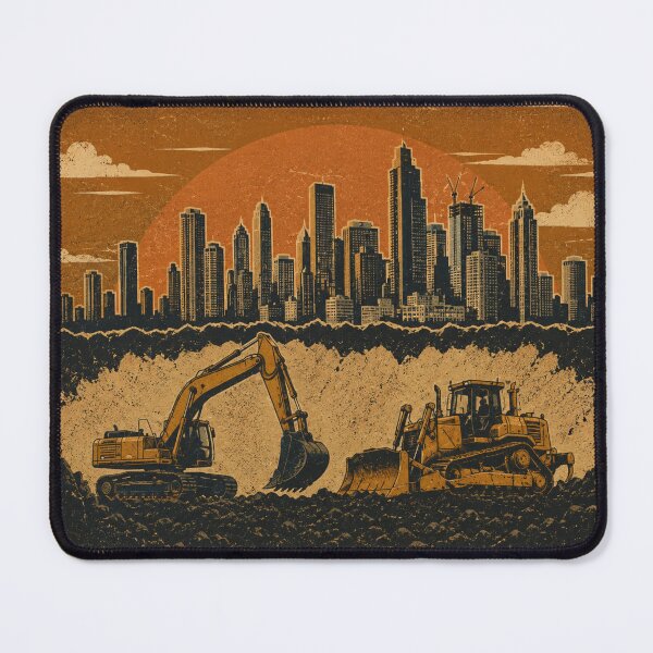 Item preview, City Builders Heavy Equipment Operator Vintage Construction Design designed and sold by kakmi-art.
