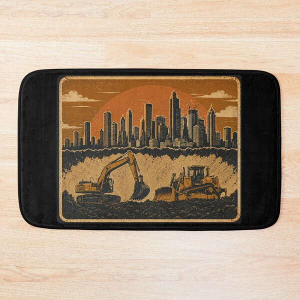 Item preview, City Builders Heavy Equipment Operator Vintage Construction Design designed and sold by kakmi-art.