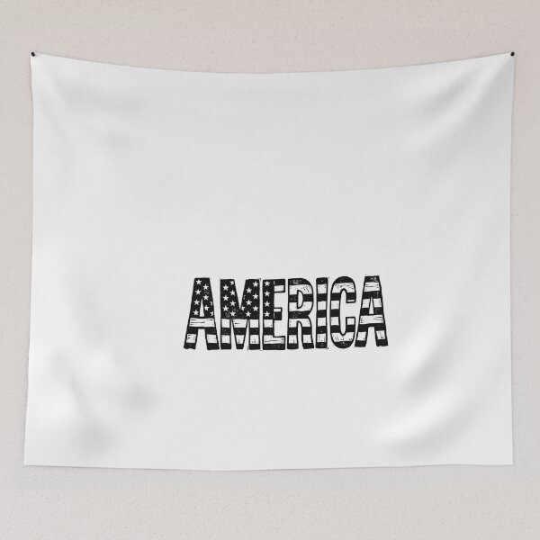 Item preview, Distressed Dark Minimalist US Flag Text designed and sold by Paper Drip.