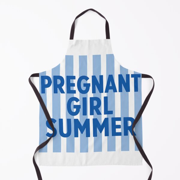 Item preview, Pregnant Girl Summer Striped Preppy Aesthetic Art designed and sold by VGAfanatic.
