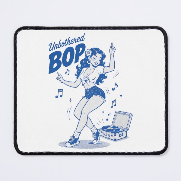 Item preview, Unbothered Bop Retro Dance Girl designed and sold by olosra.