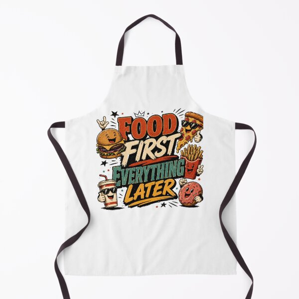 Item preview, Food First Everything Later Funny Foodie Quote designed and sold by ILYASSE1.