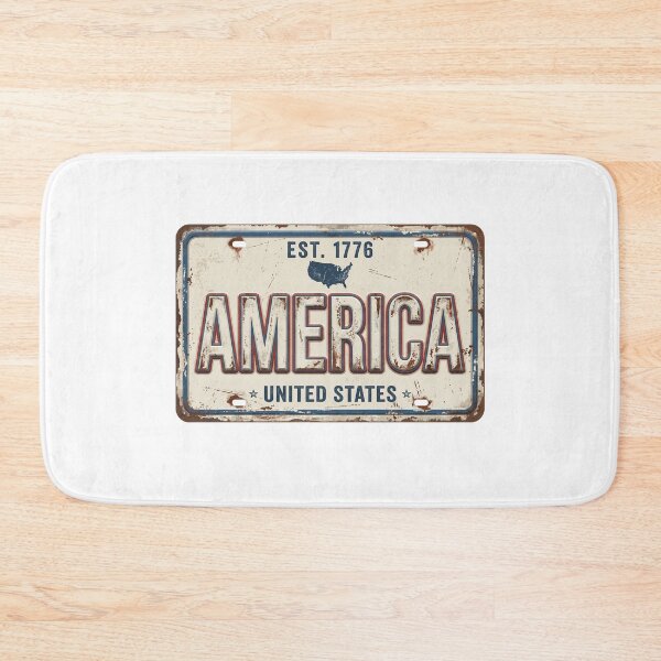 Item preview, Vintage America License Plate Patriotic EST 1776 designed and sold by Paper Drip.