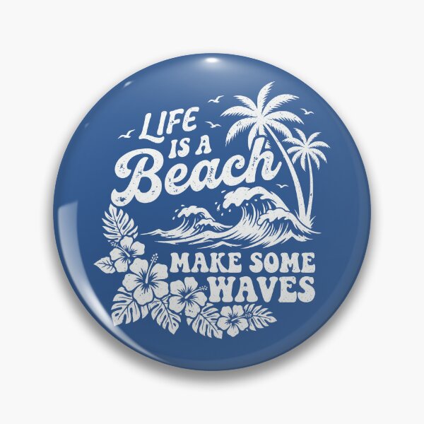 Item preview, Life Is A Beach Make Some Waves Funny Summer  designed and sold by Y-Vibes.