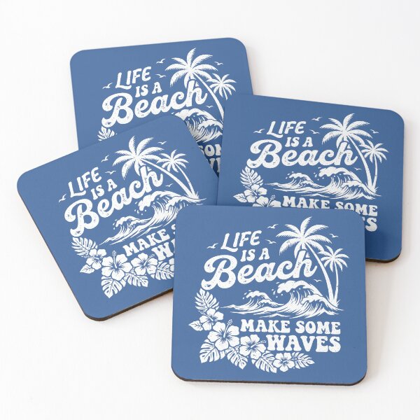 Item preview, Life Is A Beach Make Some Waves Funny Summer  designed and sold by Y-Vibes.
